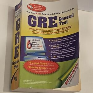 GRE General Test Book Computer Based Coahing Study Course‎ REA Certified